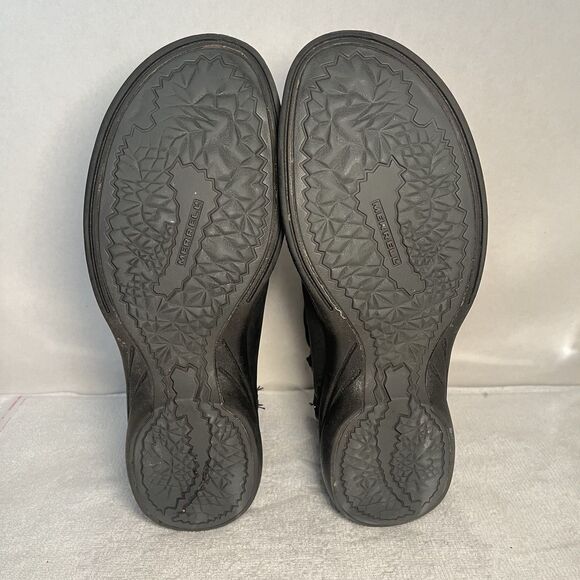 Merrell Andover Bluff Booties Waterproof Boots Leather Black Women 8.5 - Picture 7 of 10